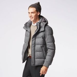 Uniqlo Stretch Wool Blended Down Jacket